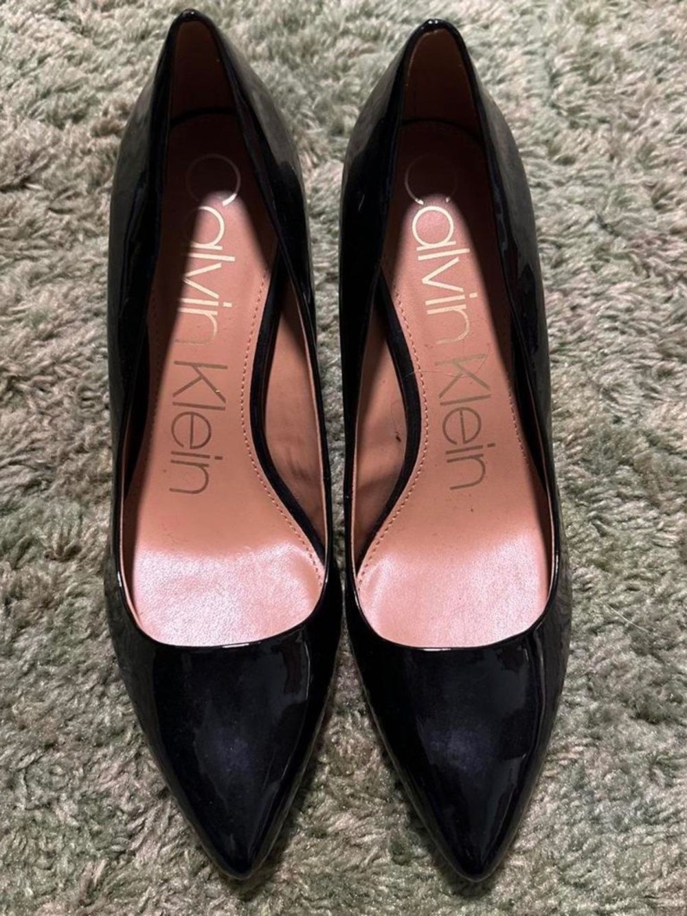 💋 Calvin Klein Leather Pointed Toe Stilettos 💋